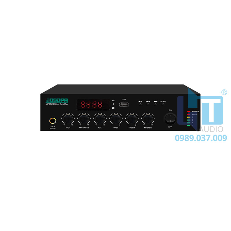 MP35UB Tăng âm số liền mixer với Mp3, Bluetooth, FM MP35UB Tăng âm số liền mixer với Mp3, Bluetooth, FM
