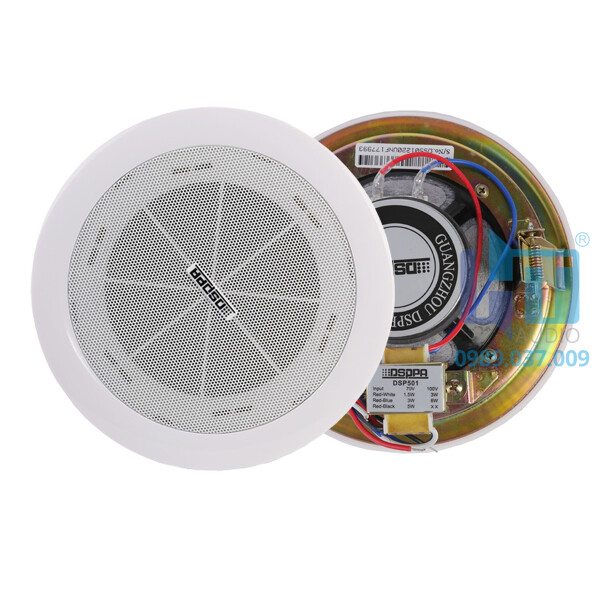 DSP501 Loa âm trần vành hợp kim 6W DSP501 Loa âm trần vành hợp kim 6W
