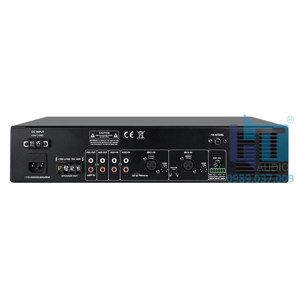 DMA60U Amply mixer số với Bluetooth, USB, FM, SIREN DMA60U Amply mixer số với Bluetooth, USB, FM, SIREN