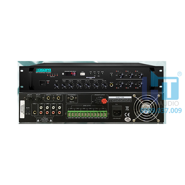 MP210U 6 Zones Amply mixer số với Bluetooth, FM, USB MP210U 6 Zones Amply mixer số với Bluetooth, FM, USB