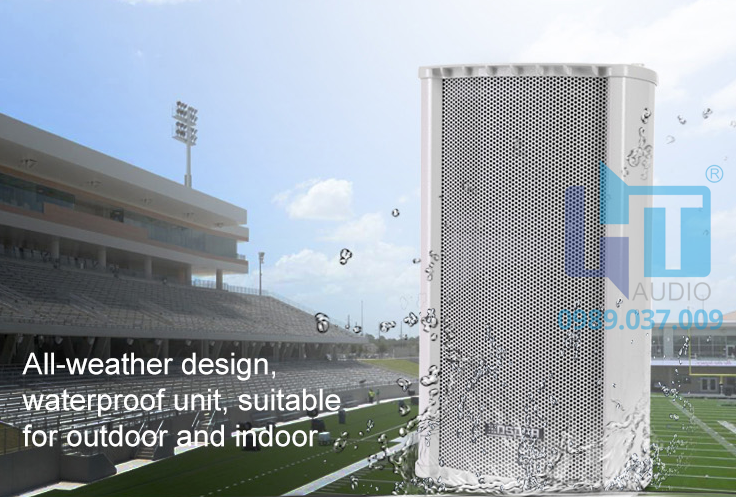 DSP158 Loa cột vỏ hợp kim tiêu chuẩn IPX6 DSP158 Loa cột vỏ hợp kim tiêu chuẩn IPX6