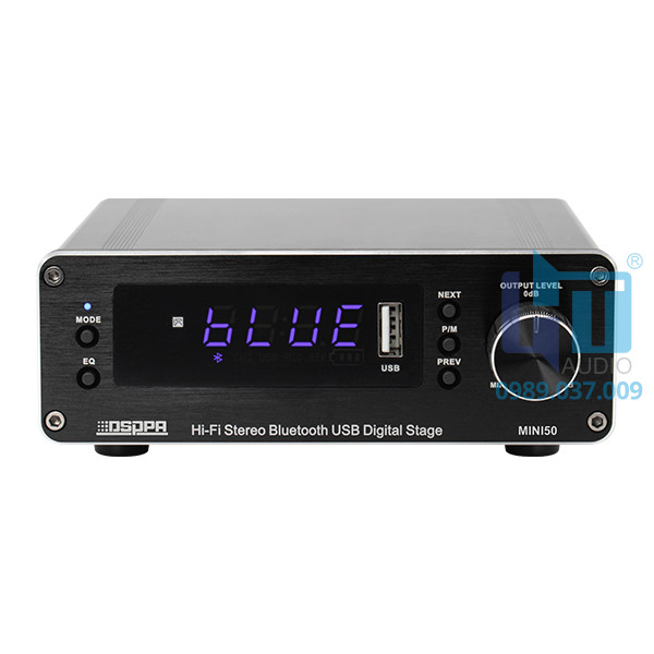 Mini50 2x40W Amply Bluetooth Stereo, USB Mini50 2x40W Amply Bluetooth Stereo, USB